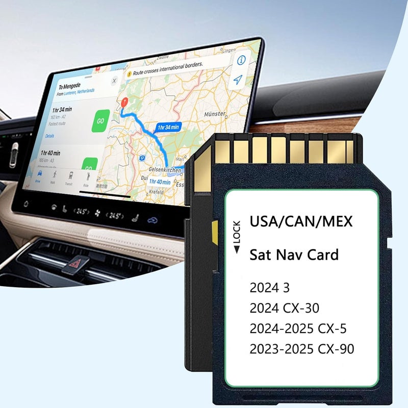 Rocketek 2025 Upgraded KMV6 66 EZ1B Navigation SD Card Map USA/CAN/MEX CX-5(2024-2025), CX-30/Model 3(2024), CX-90(2023-2025), KMV66Z1B Latest Navigation SD Card - Image 1